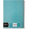 imageAmazon Basics College Ruled Wirebound Spiral Notebook 70 Sheet  5Pack Assorted Lattice Pattern ColorsAssorted Sunburst Pattern