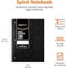 imageAmazon Basics College Ruled Wirebound Spiral Notebook 70 Sheet  5Pack Assorted Lattice Pattern ColorsAssorted Sunburst Pattern