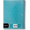 imageAmazon Basics College Ruled Wirebound Spiral Notebook 70 Sheet  5Pack Assorted Lattice Pattern ColorsAssorted Sunburst Pattern