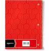 imageAmazon Basics College Ruled Wirebound Spiral Notebook 70 Sheet  5Pack Assorted Lattice Pattern ColorsAssorted Sunburst Pattern