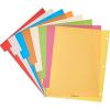 imageAmazon Basics Durable Multicolor 3Ring Binder Plastic Divider Set with Tab Labels 3Hole Punched Letter Size 8Tab Dividers for School and Organization 6 Pack Assorted Colors