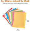 imageAmazon Basics Durable Multicolor 3Ring Binder Plastic Divider Set with Tab Labels 3Hole Punched Letter Size 8Tab Dividers for School and Organization 6 Pack Assorted Colors