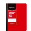 imageAmazon Basics Wide Ruled Composition Notebook 100 Sheet Assorted Solid Colors 4PackAssorted Solid