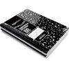 imageAmazon Basics Wide Ruled Composition Notebook 100 Sheet Assorted Solid Colors 4PackMarble Black