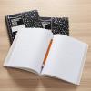 imageAmazon Basics Wide Ruled Composition Notebook 100 Sheet Assorted Solid Colors 4PackMarble Black