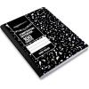 imageAmazon Basics Wide Ruled Composition Notebook 100 Sheet Assorted Solid Colors 4PackMarble Black