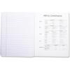 imageAmazon Basics Wide Ruled Composition Notebook 100 Sheet Assorted Solid Colors 4PackMarble Black