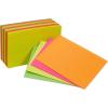 imageAmazon Basics Heavy Weight Ruled Lined Index Cards White 3x5 Inch Card 100CountAssorted Neon