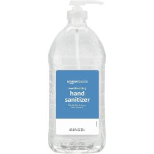 imageAmazon Basics Hand Sanitizer Original Scent Contains 62 Ethyl Alcohol 6760 Fl Oz Pack of 1 Previously Solimo676 Fl Oz Pack of 1