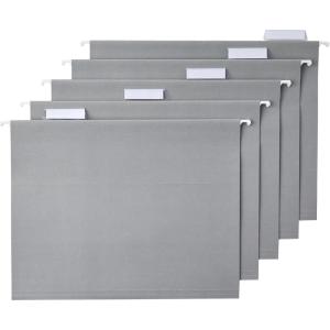imageAmazon Basics Hanging File Folders Letter Size Aqua 25PackGray