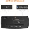 imageAmazon Basics 8Sheet Strip Cut Paper CD and Credit Card Shredder 34 gallons BlackShredder New Model