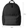 imageAmazon Basics Backpack for School Study Travel Durable Classic Design Book Bag BlackBlack