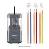 imageAmazon Basics Portable Electric Pencil Sharpener Helical Blade Auto Stop BatteryUSB Cord Operated Black 287 x 287 x 53 in