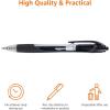 imageAmazon Basics Retractable Gel Ink Pens Fine Point Smooth Writing Black 12PackBlack