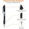 imageAmazon Basics Retractable Gel Ink Pens Fine Point Smooth Writing Black 12PackBlack