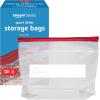 imageAmazon Basics Slider Gallon Food Storage Bags Stand ampamp Fill 90 CountQuart 120 Count
