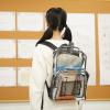 imageAmazon Basics Transparent School Backpack With WaterResistant PVC Plastic Material and Ruggedly Ruinforced Shoulder Straps Clear