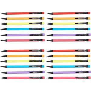 imageAmazon Basics Mechanical Pencils 07mm For Writing Drawing Bulk Office and School Supplies Multicolor 24Pack24 Count Pack of 1
