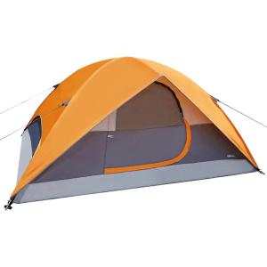 imageAmazon Basics Camping Tent 3Season Dome Design with Rainfly4 Person
