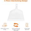 imageAmazon Basics Dustpan Broom Set Blue and White