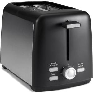 imageAmazon Basics 4 Slice Toaster With 7 Browning Settings Extra Wide Slots For Bagels and Special Breads Removable EasytoClean Crumb Trays CancelDefrostBagel Buttons 1500W Black ampamp Silver2 Slice