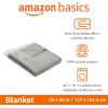 imageAmazon Basics Chunky Cable Knit Throw Blanket for Couch Sofa Bed Lightweight Soft Cozy Sage Green 50quotx 60quotDark Gray and Light Gray Herringbone