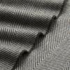 imageAmazon Basics Chunky Cable Knit Throw Blanket for Couch Sofa Bed Lightweight Soft Cozy Sage Green 50quotx 60quotDark Gray and Light Gray Herringbone