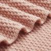 imageAmazon Basics Chunky Cable Knit Throw Blanket for Couch Sofa Bed Lightweight Soft Cozy Sage Green 50quotx 60quotDusty Rose