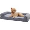 imageAmazon Basics Foam Living Room Couch Dog Pet Bed with Removable Cover Grey 44quot x 35quot30 x 20