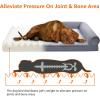 imageAmazon Basics Foam Living Room Couch Dog Pet Bed with Removable Cover Grey 44quot x 35quot30 x 20
