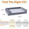 imageAmazon Basics Foam Living Room Couch Dog Pet Bed with Removable Cover Grey 44quot x 35quot30 x 20