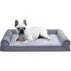 imageAmazon Basics Foam Living Room Couch Dog Pet Bed with Removable Cover Grey 44quot x 35quot36 x 27