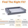 imageAmazon Basics Foam Living Room Couch Dog Pet Bed with Removable Cover Grey 44quot x 35quot36 x 27