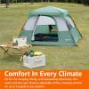 imageAmazon Basics Instant Camping Tent with Rainfly WeatherResistant Quick Setup4Person