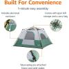 imageAmazon Basics Instant Camping Tent with Rainfly WeatherResistant Quick Setup4Person