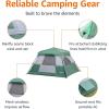 imageAmazon Basics Instant Camping Tent with Rainfly WeatherResistant Quick Setup4Person