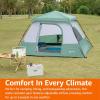 imageAmazon Basics Instant Camping Tent with Rainfly WeatherResistant Quick Setup6Person