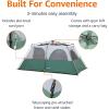 imageAmazon Basics Instant Camping Tent with Rainfly WeatherResistant Quick Setup8Person