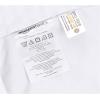imageAmazon Basics Microfiber Duvet Cover Set  3 pieces King Bright White StripedBright White