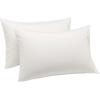 imageAmazon Basics Standard Pillow Cases Set of 2  Lightweight Super Soft Easy Care Microfiber Navy Blue 30quot L x 20quot W Pillows Not IncludedCream