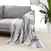 Light Grey With Blue Stripes