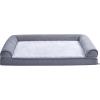 imageAmazon Basics Foam Living Room Couch Dog Pet Bed with Removable Cover Grey 44quot x 35quot36 x 27