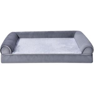 imageAmazon Basics Foam Living Room Couch Dog Pet Bed with Removable Cover Grey 44quot x 35quot30 x 20