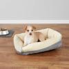 imageAmazon Basics 24Inch Machine Washable Self Warming Pet Bed For Cat or Dog Rectangle Grey 24quotL x 20quotW x 7quotH240L x 200W x 70Th