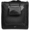 imageAmazon Basics Folding Portable Soft Pet Dog Crate Carrier Kennel 42 x 31 x 31 inches GreyBLACK