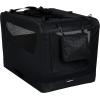 imageAmazon Basics Folding Portable Soft Pet Dog Crate Carrier Kennel 42 x 31 x 31 inches GreyBLACK