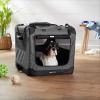 imageAmazon Basics Folding Portable Soft Pet Dog Crate Carrier Kennel 42 x 31 x 31 inches GreyGREY