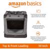 imageAmazon Basics Folding Portable Soft Pet Dog Crate Carrier Kennel 42 x 31 x 31 inches GreyGREY