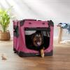 imageAmazon Basics Folding Portable Soft Pet Dog Crate Carrier Kennel 42 x 31 x 31 inches GreyRED