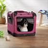 imageAmazon Basics Folding Portable Soft Pet Dog Crate Carrier Kennel 42 x 31 x 31 inches GreyRED